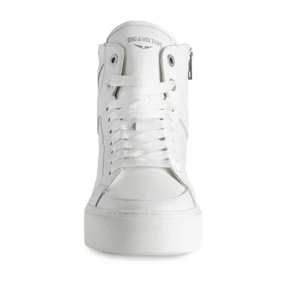 Zadig & Voltaire White High-Top Sneakers